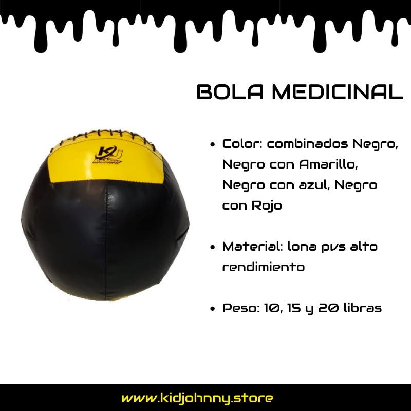 Bola medicinal KIDJOHNNY para entrenamiento
